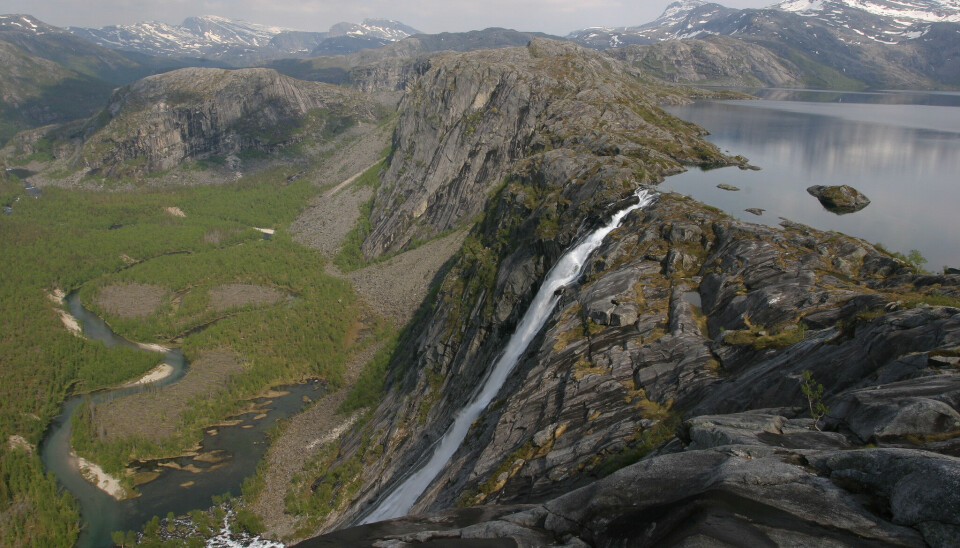 Litlerivassfossen i Rago nasjonalpark.