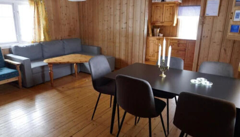 Hytta virker større på innsiden enn på utsiden.