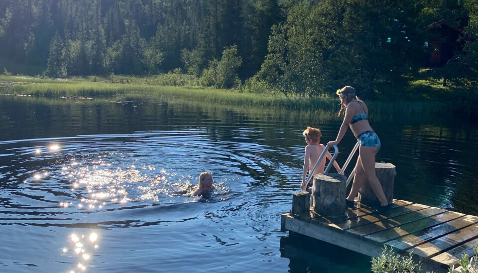 Det er mange muligheter for å ta seg et fjellbad nær hytta.