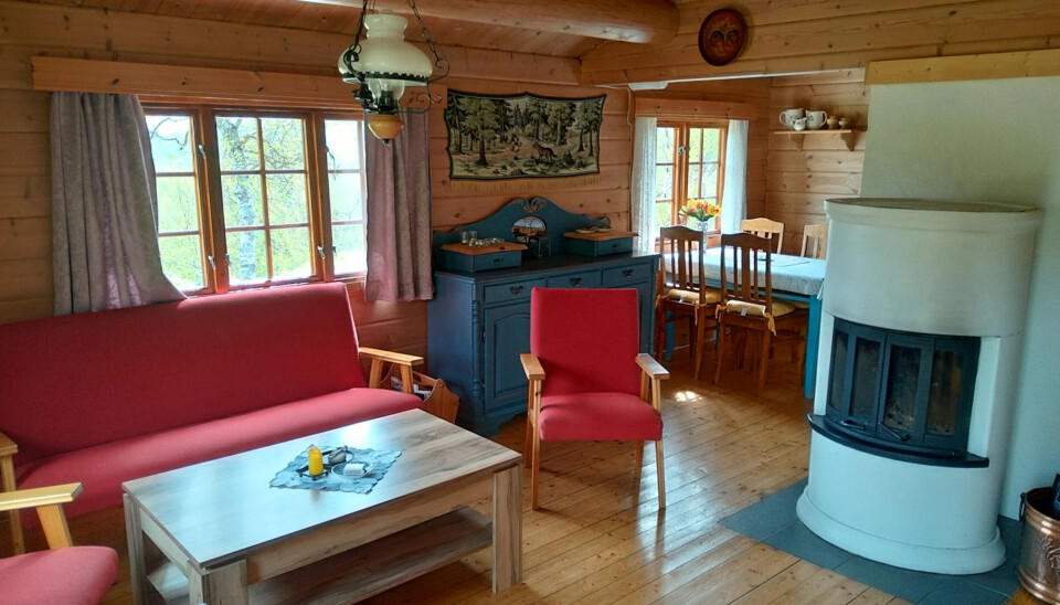 Stue med peis for de beste kveldene etter opplevelsene i fjellet.