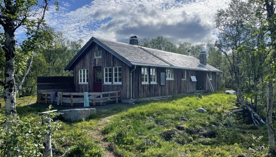 Ny hytte, med materialer fra en gammel låve. Buarånbue er en unik plass til leie fra Vestre Slidre fjellstyre.