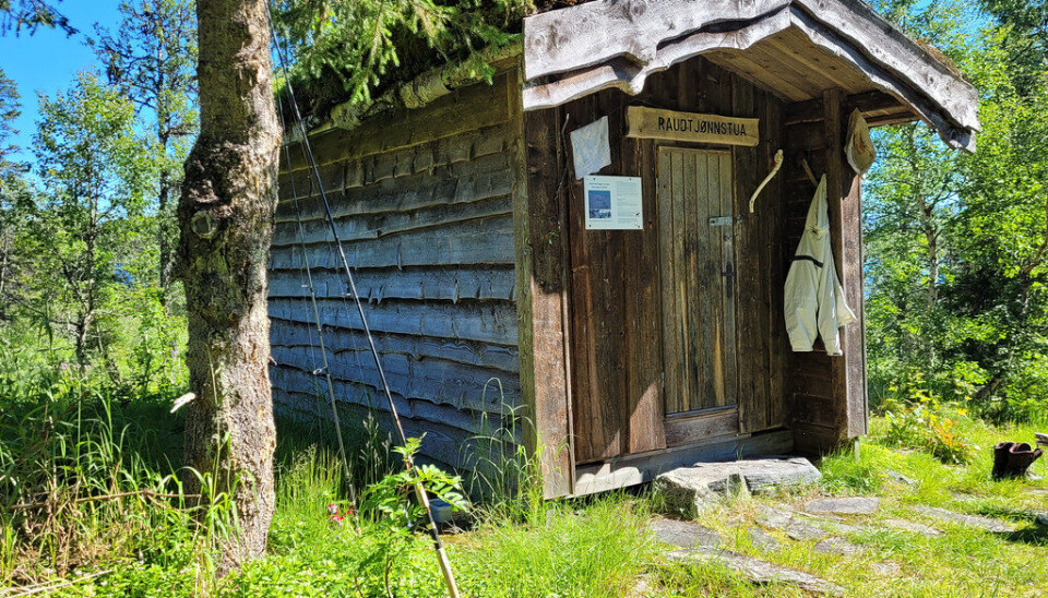 Hytta er et knøttlite krypinn ...
