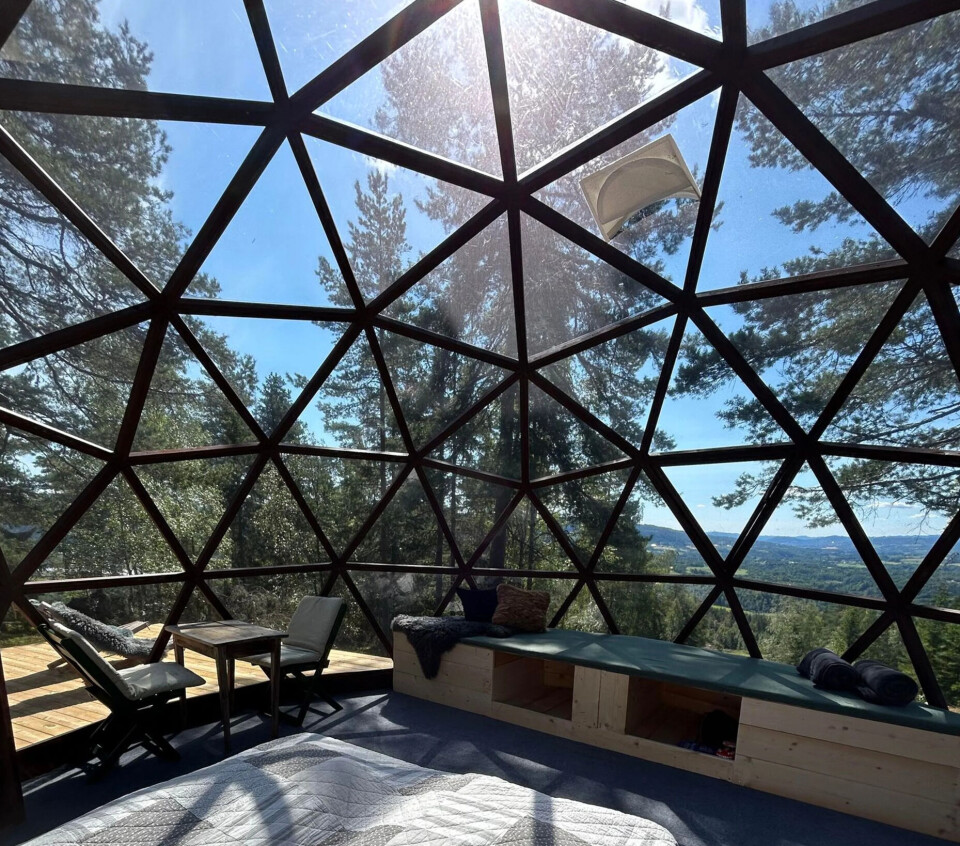 Himmelblikk glassiglo – sov under stjernene med panoramautsikt over Lierdalen.
