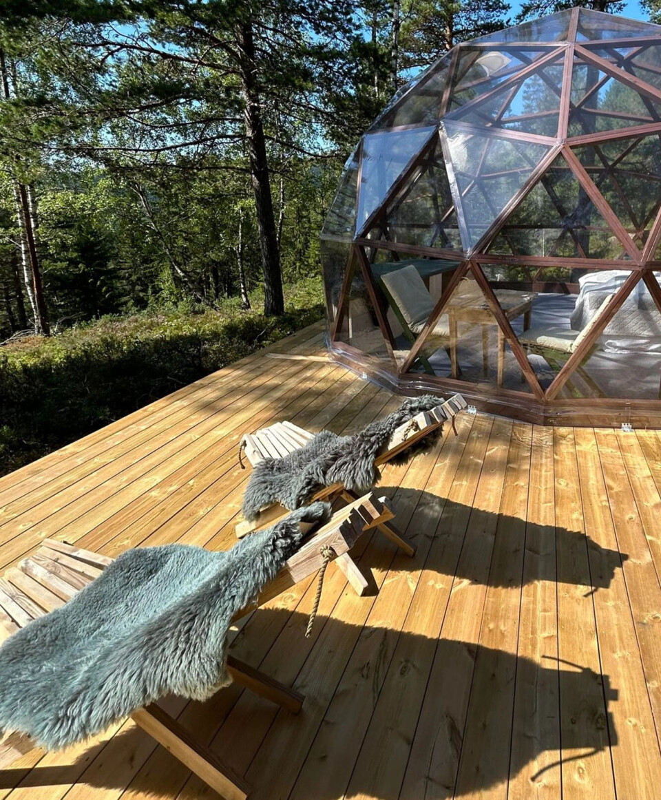 Plattingen er en naturlig utvidelse av igloen, og et bra sted for stjernetitting.