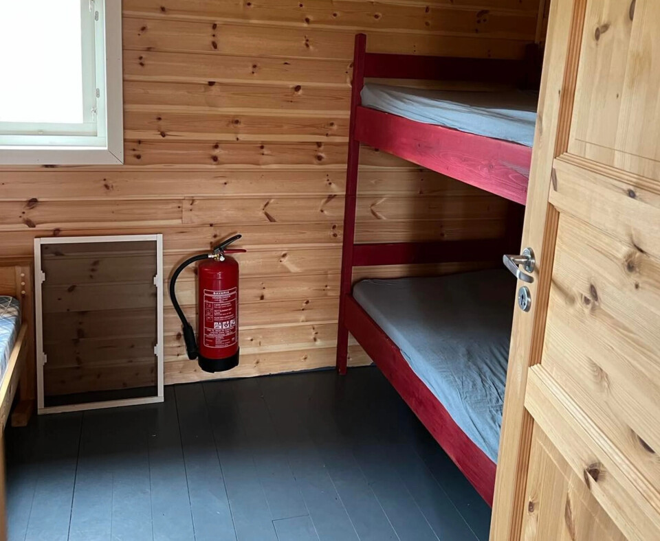 Fire sengeplasser på 13m2.