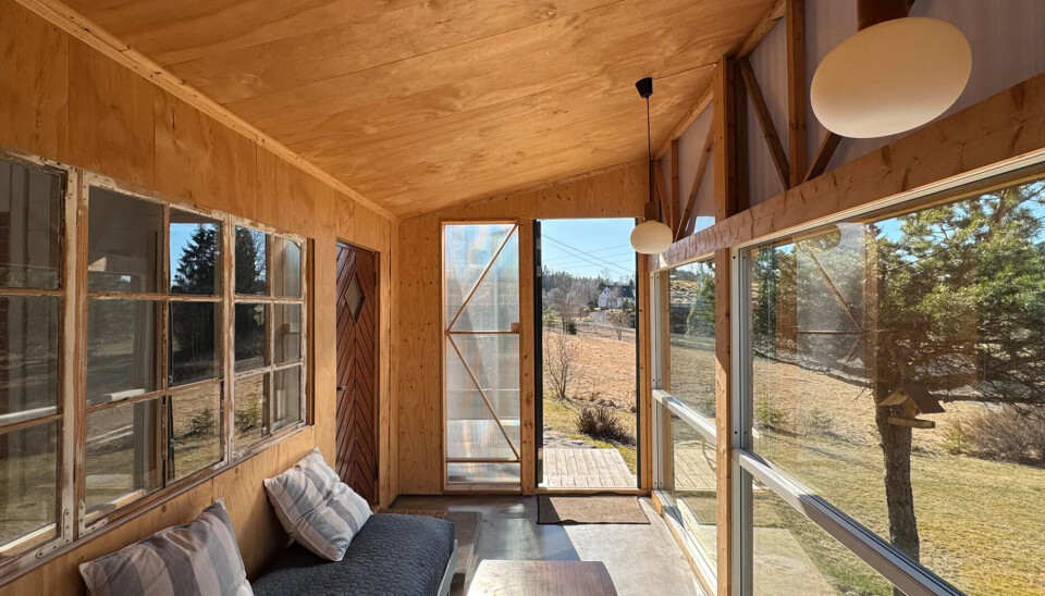 Lys og fin hytte i Sørmarka i Ski.